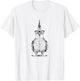 The Pawster Cockatiel Nerdy Glasses Cockatoo Bird T-Shirt - T-Shirt | White