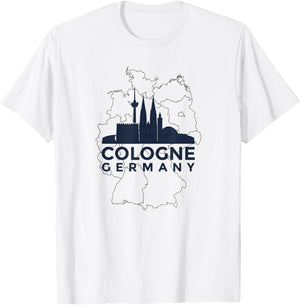 Cologne Germany, Cologne, German T-Shirt - T-Shirt | White