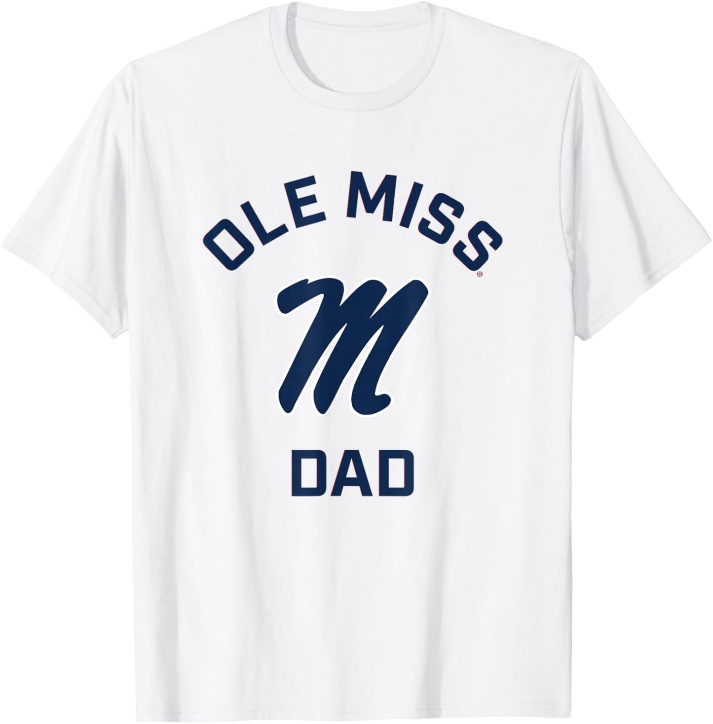 Ole Miss Rebels Arched Dad T-Shirt - T-Shirt | White