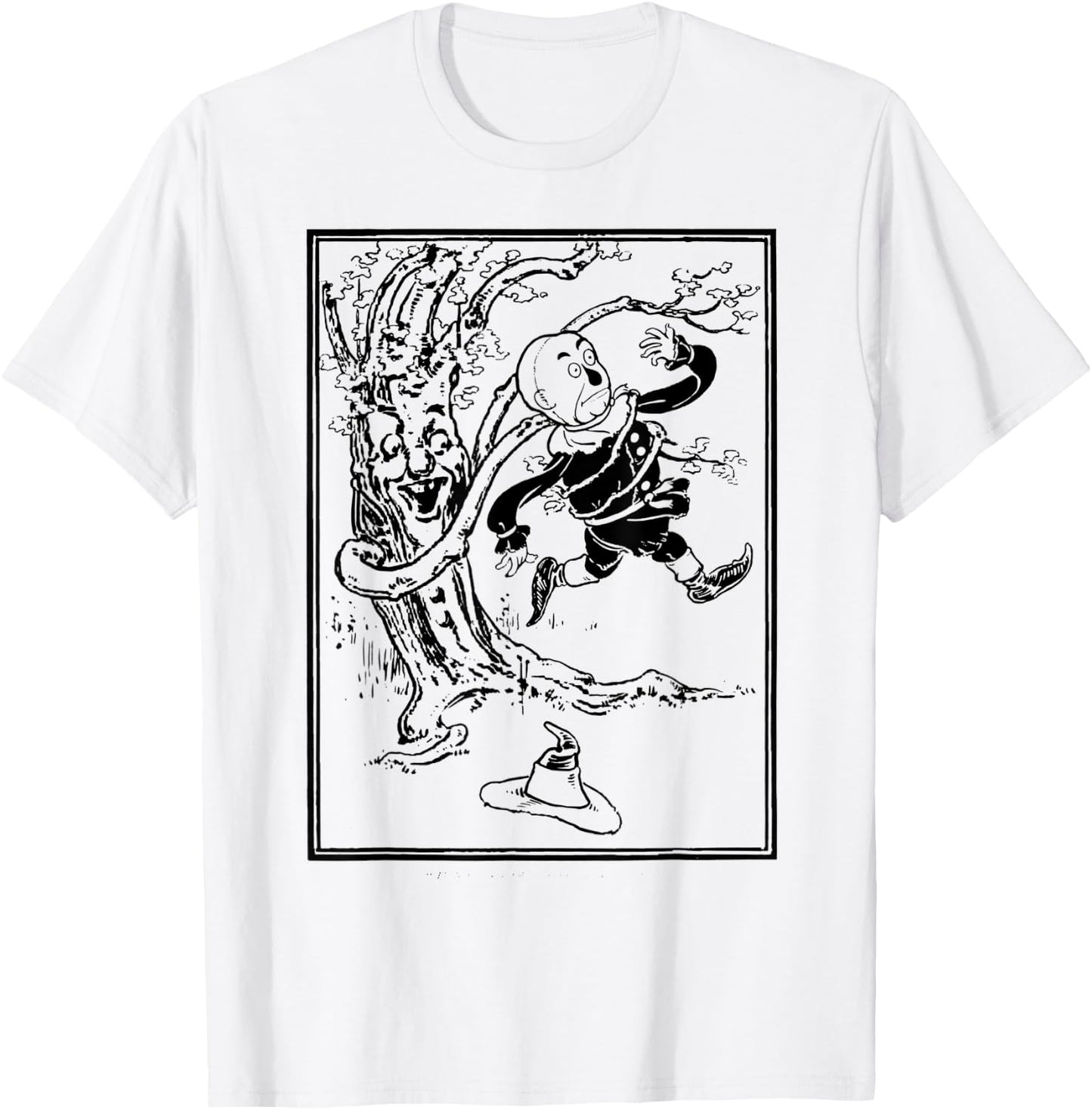 Emerald City Land of OZ Brick Road Wizard of OZ Scarecrow T-Shirt - T-Shirt | White