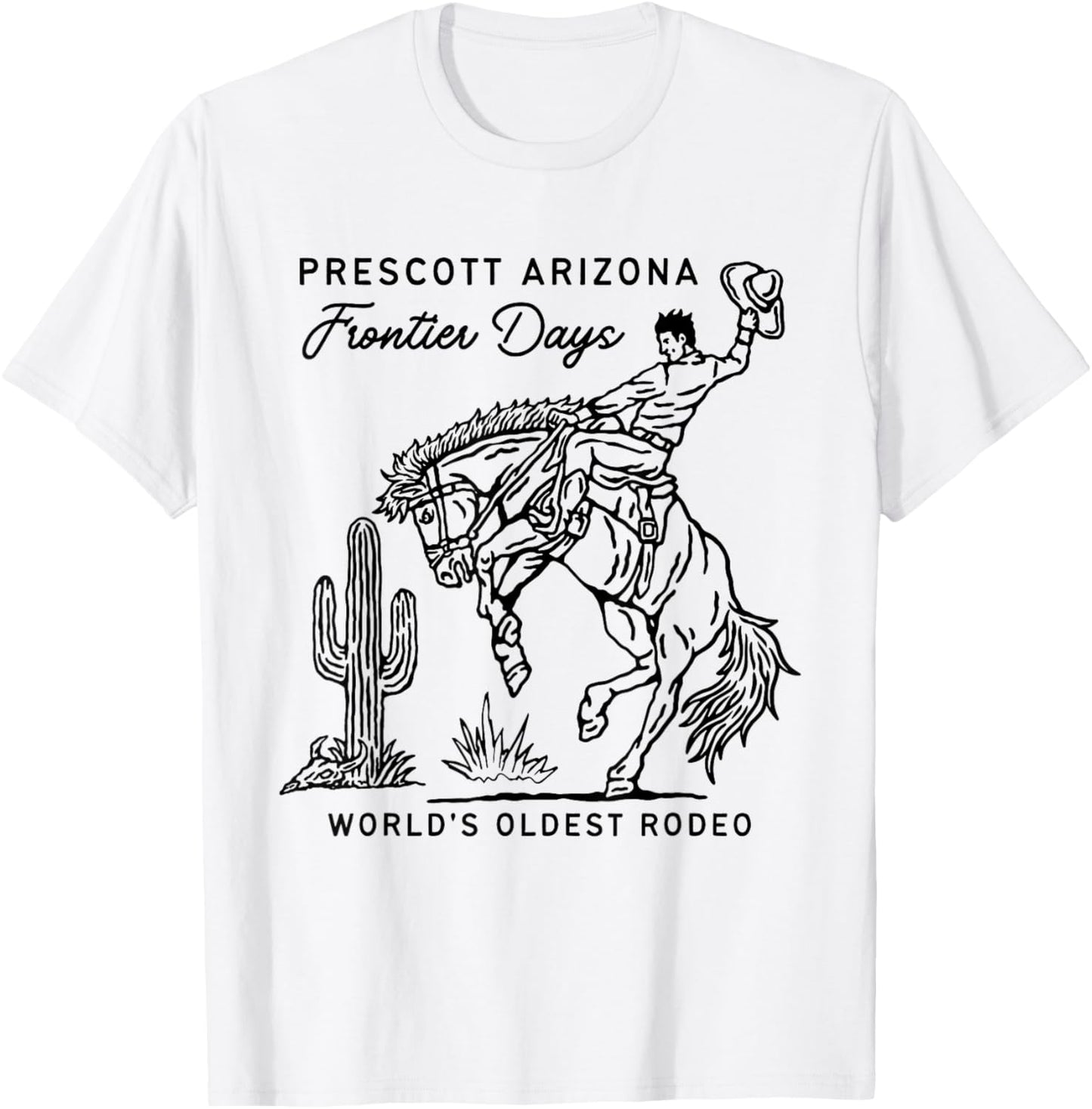 Prescott Arizona Frontier Days World's Oldest Rodeo T-Shirt - T-Shirt | White