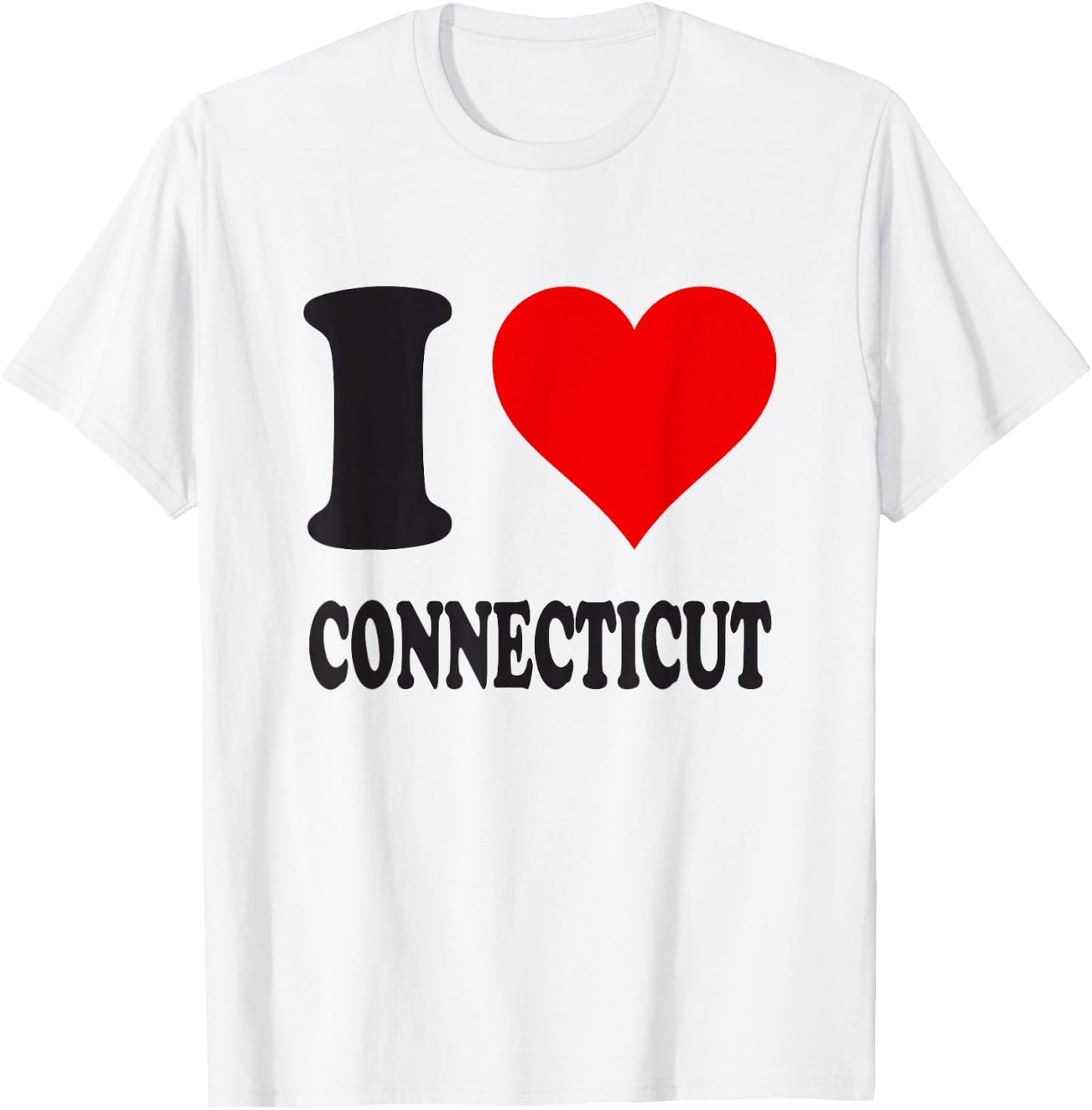 I Love Connecticut T-Shirt - T-Shirt | White