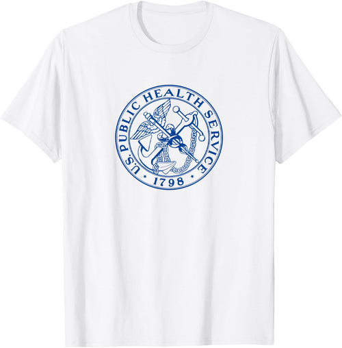 Federal PHS Shirts & Gifts US Public Health Service , Men's Grey Classic Fit Short Sleeve , Small