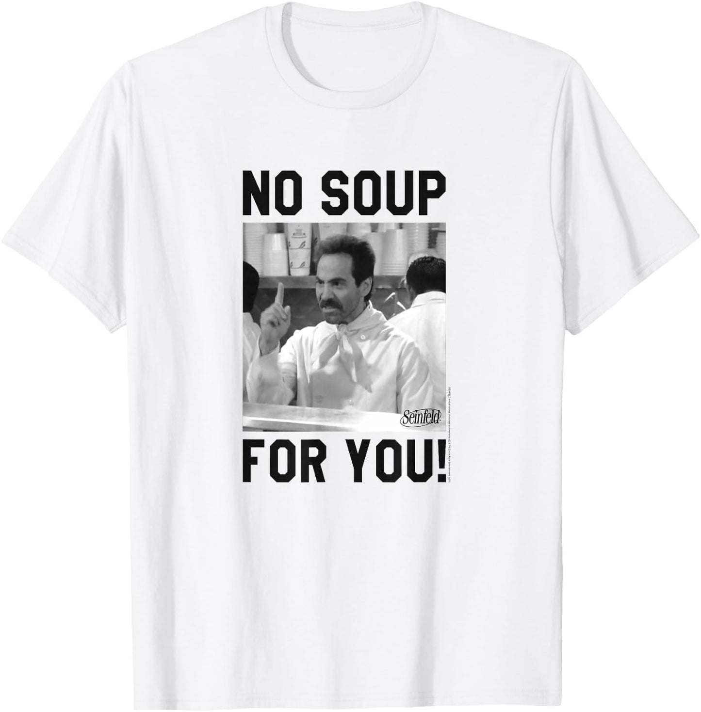 Seinfeld Yev Kassem No Soup for You T-Shirt - T-Shirt | White