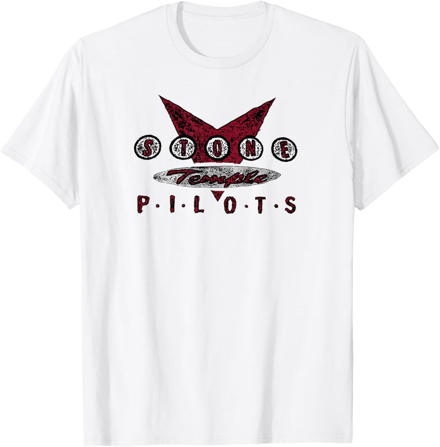 Stone Temple Pilots – Vintage Car Logo Pink T-Shirt - T-Shirt | White