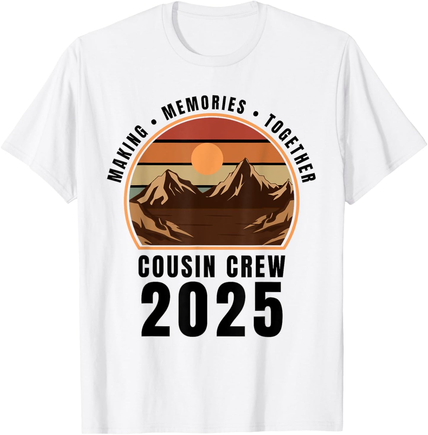 Cousin Crew Camp Family Camping Trip Matching Camper 2025 T-Shirt - T-Shirt | White