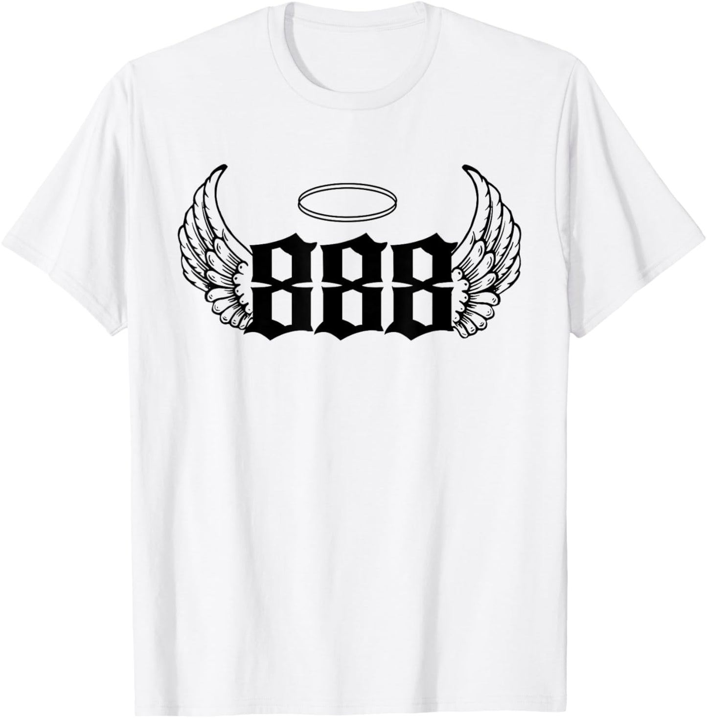 888 Angel Number T-Shirt - T-Shirt | White