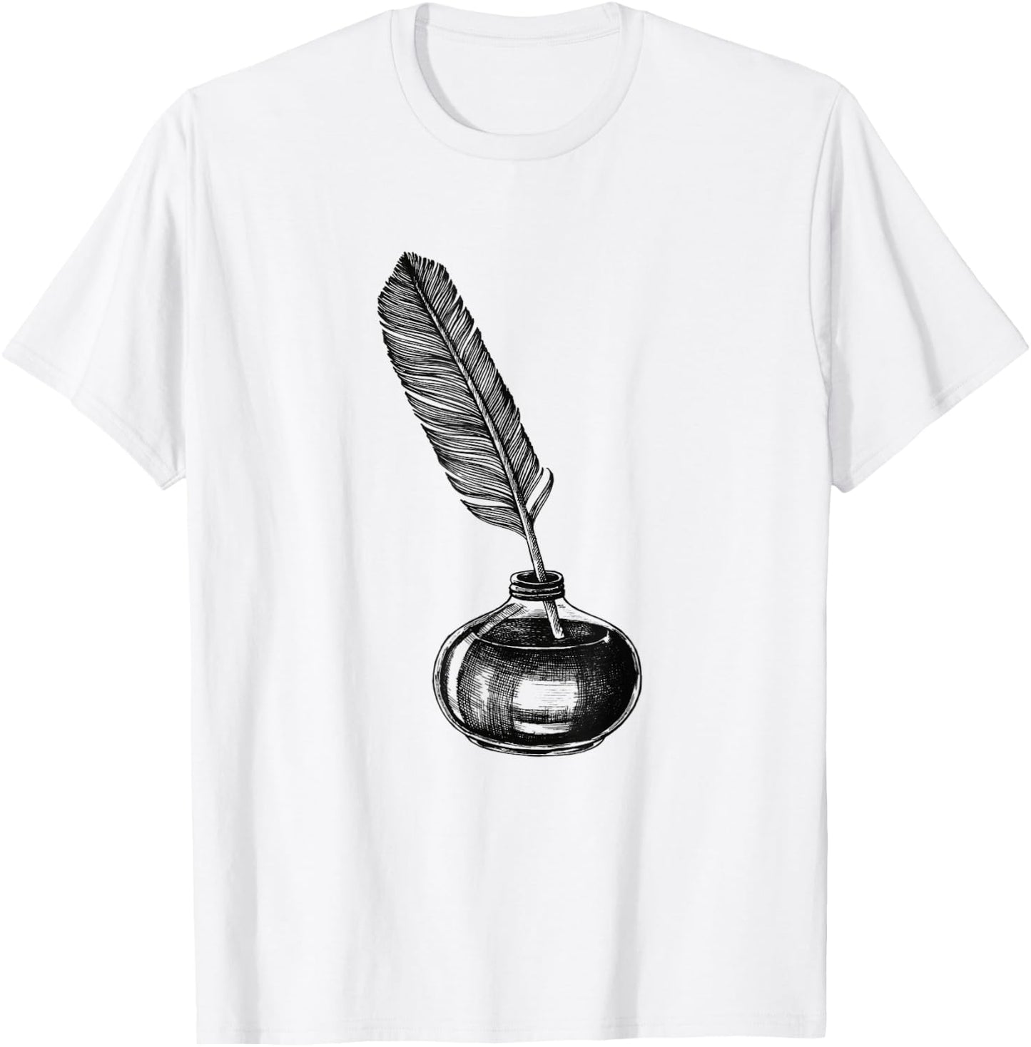 Quill Pen & Women T-Shirt - T-Shirt | White