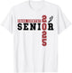 Cross Country Senior Night Senior 2025 Graduation Party 46 T-Shirt - T-Shirt | White