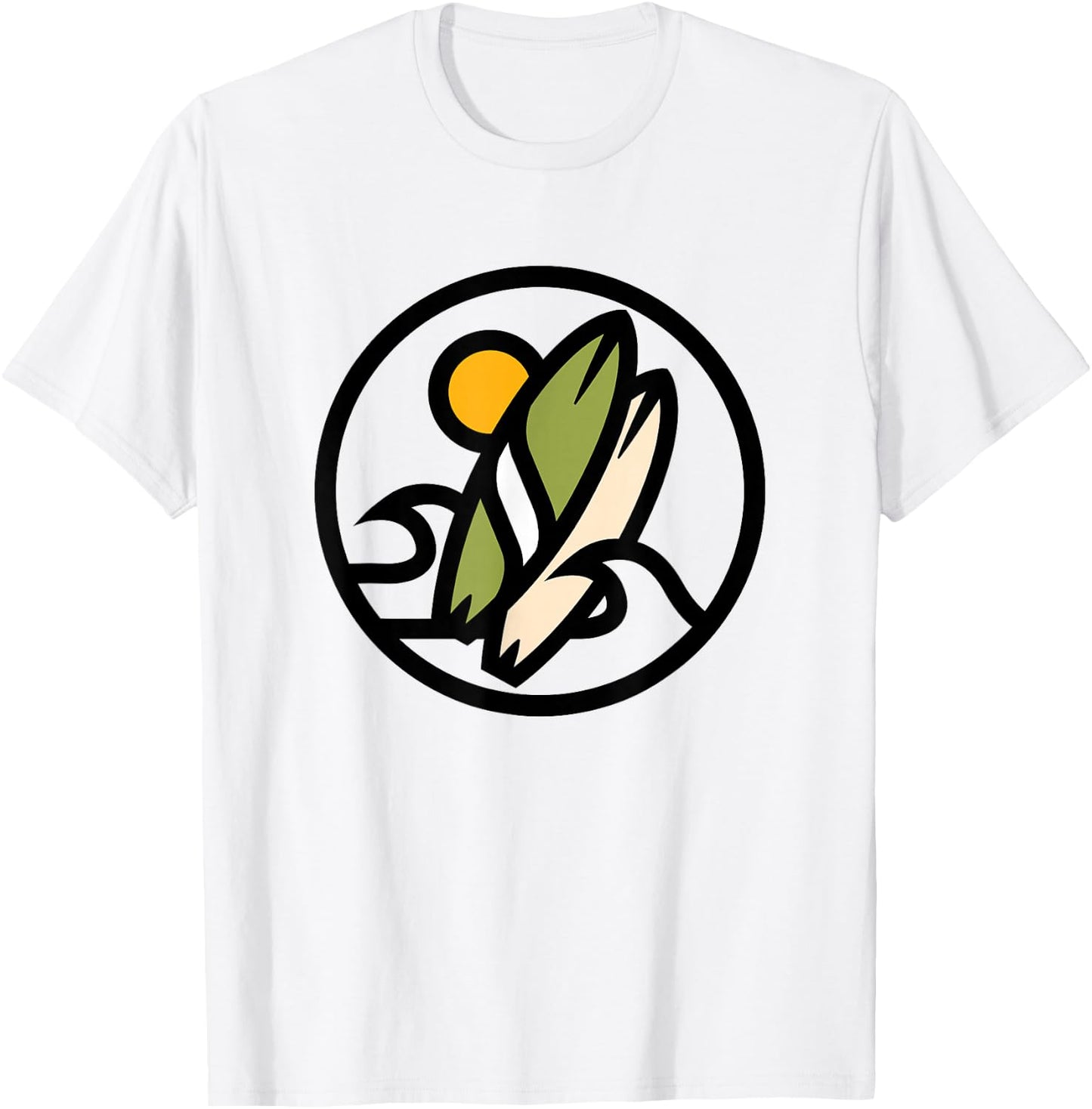 Surfboard Wave T-Shirt - T-Shirt | White