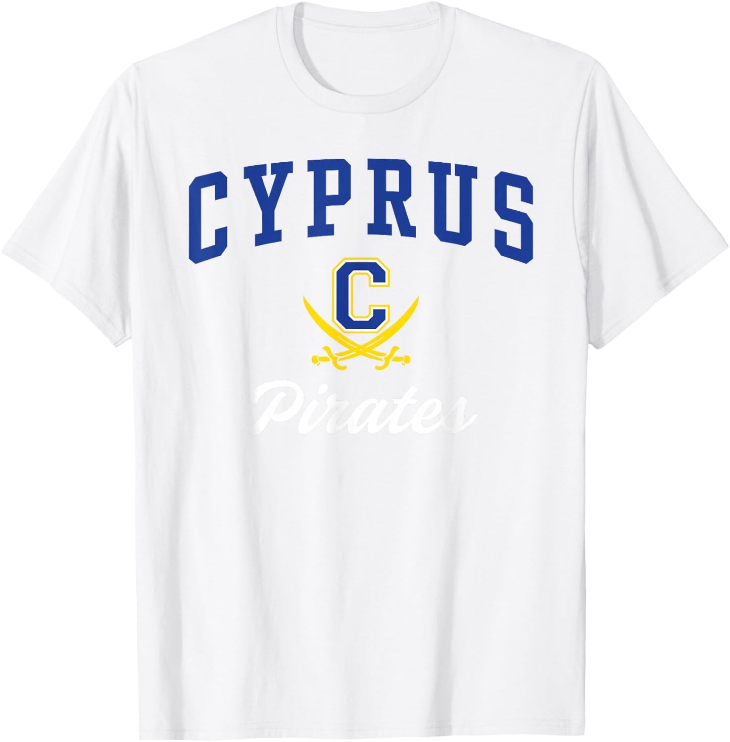 Cyprus High School Pirates T-Shirt - T-Shirt | White