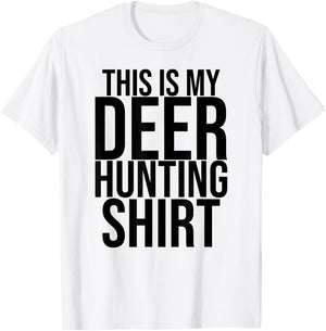 This is My Deer Hunting Shirt Orange Hunter T-Shirt - T-Shirt | White