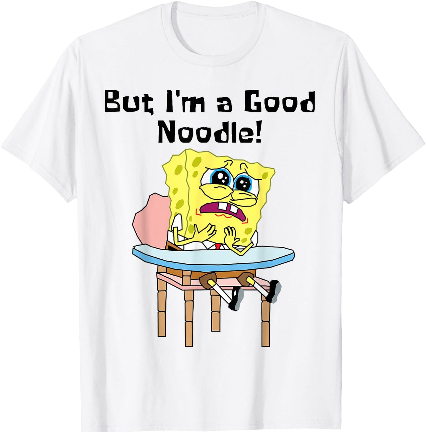 Mademark x SpongeBob SquarePants - But I Am A Good Noodle SpongeBob SquarePants Back To School T-Shirt - T-Shirt | White
