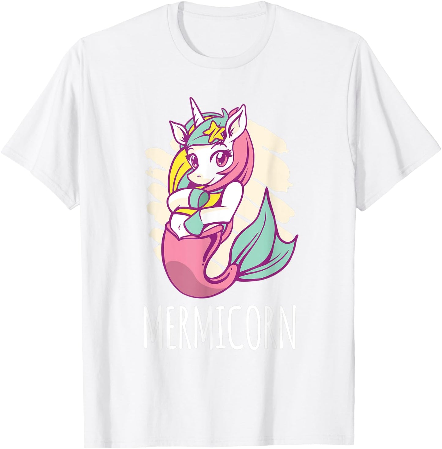 Mermicorn Unicorn Mermaid T-Shirt - T-Shirt | White