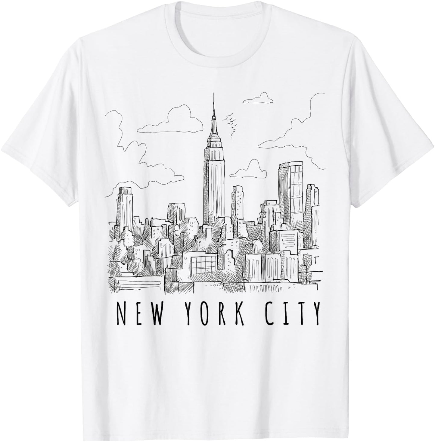 New York City Graphic - Novelty & Cool Designs T-Shirt - T-Shirt | White