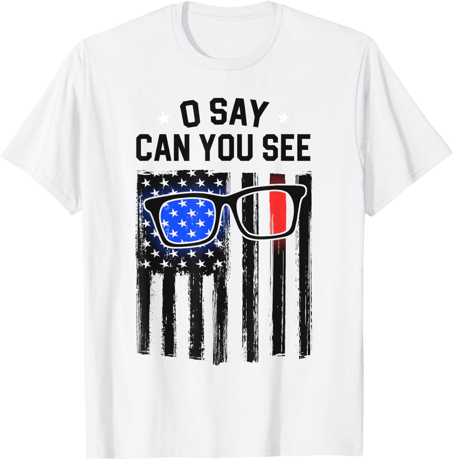 Optician Gift Optometrist Dad Eye Doctor Gift American Flag T-Shirt - T-Shirt | White