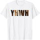YHWH Lion of Judah: Tetragrammaton Hebrew Name of GOD Yahweh T-Shirt - T-Shirt | White