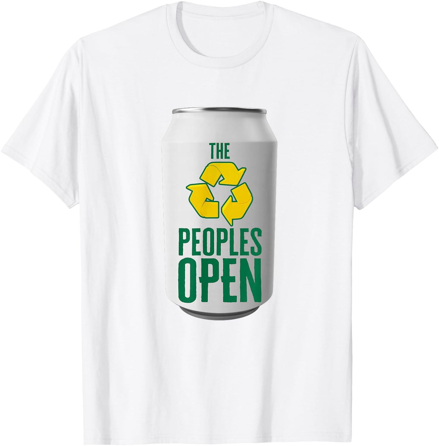 Waste Management Peoples Open Beer Can T-Shirt - T-Shirt | White