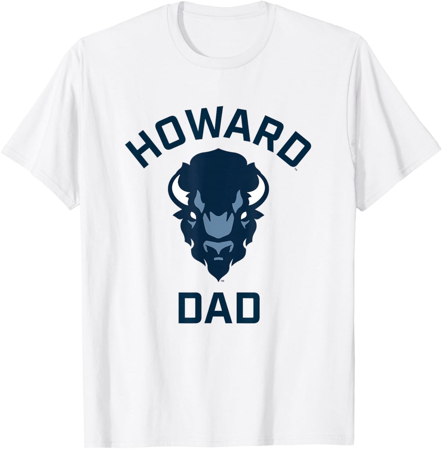 Howard University Bison Arched Dad T-Shirt - T-Shirt | White