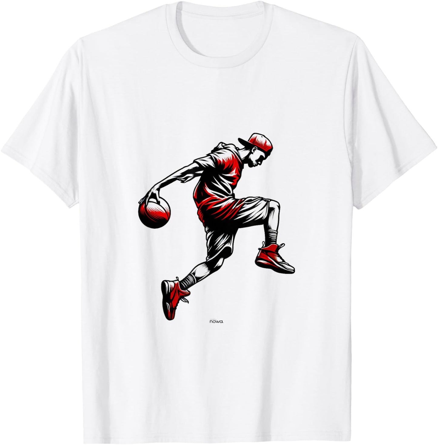 Basketball Boogie in Red Hip Hop Dancer Moves T-Shirt - T-Shirt | White