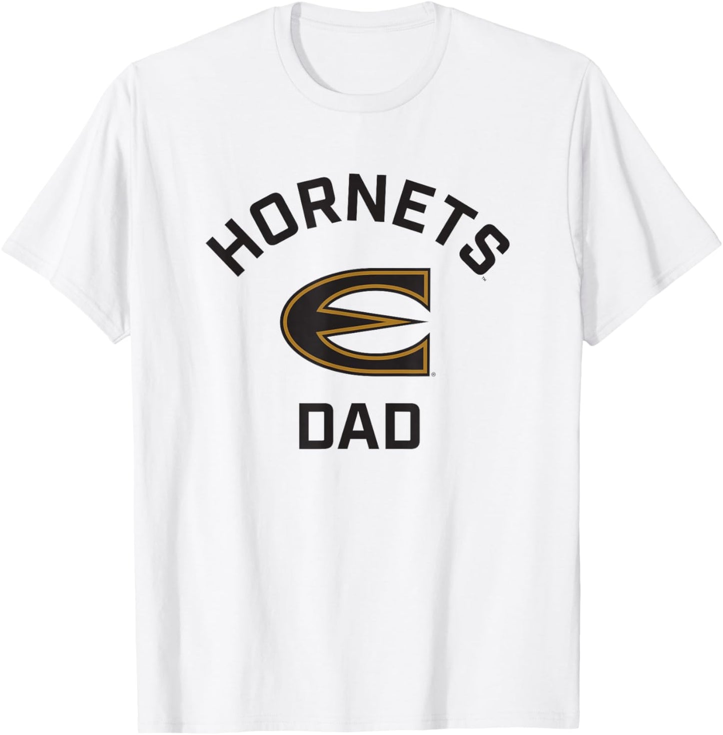 Emporia State University ESU Hornets Arched Dad T-Shirt - T-Shirt | White