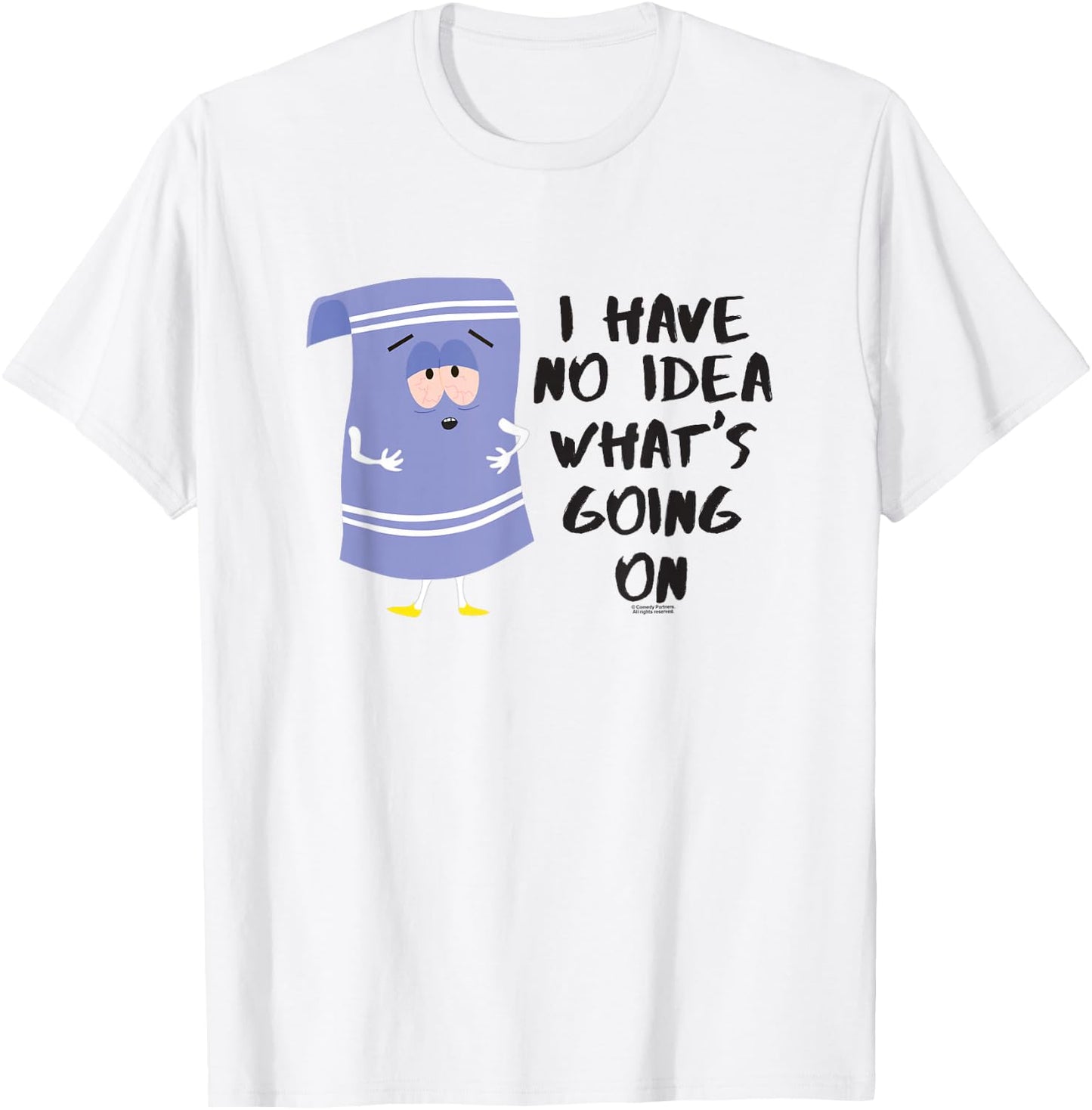 South Park Towlie No Idea T-Shirt - T-Shirt | White