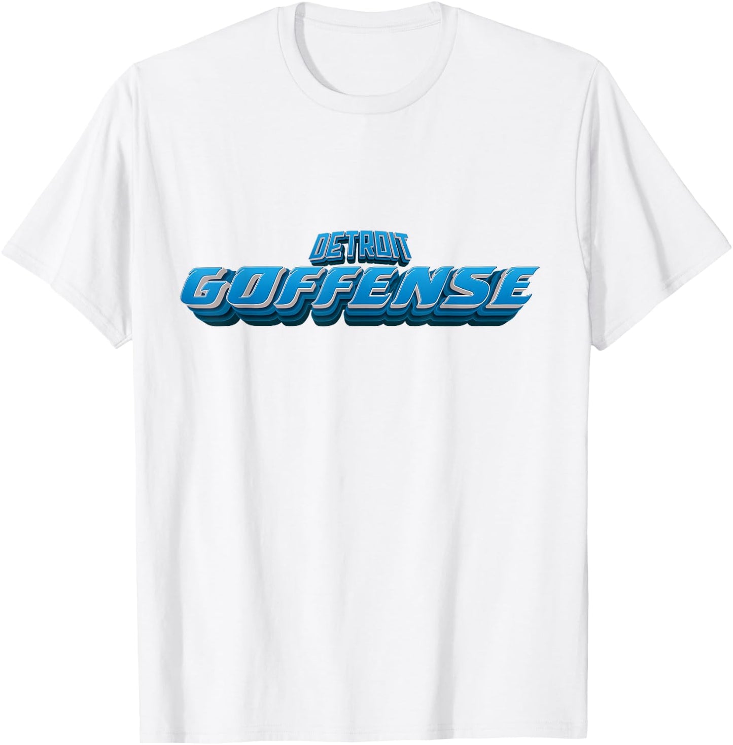 Detroit Football Goffense T-Shirt - T-Shirt | White