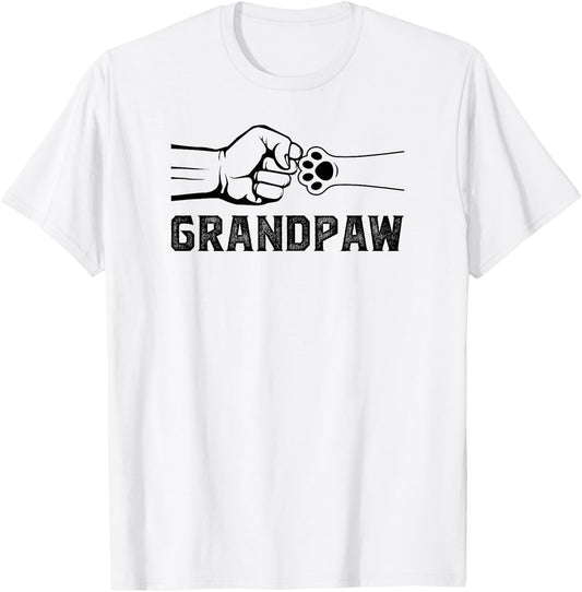 Grandpaw Grandpa Dog Grandpaw Appreciation T-Shirt - T-Shirt | White