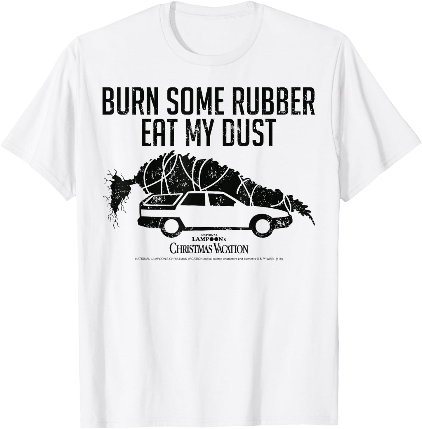 National Lampoon's Christmas Vacation Eat My Dust Vintage T-Shirt - T-Shirt | White