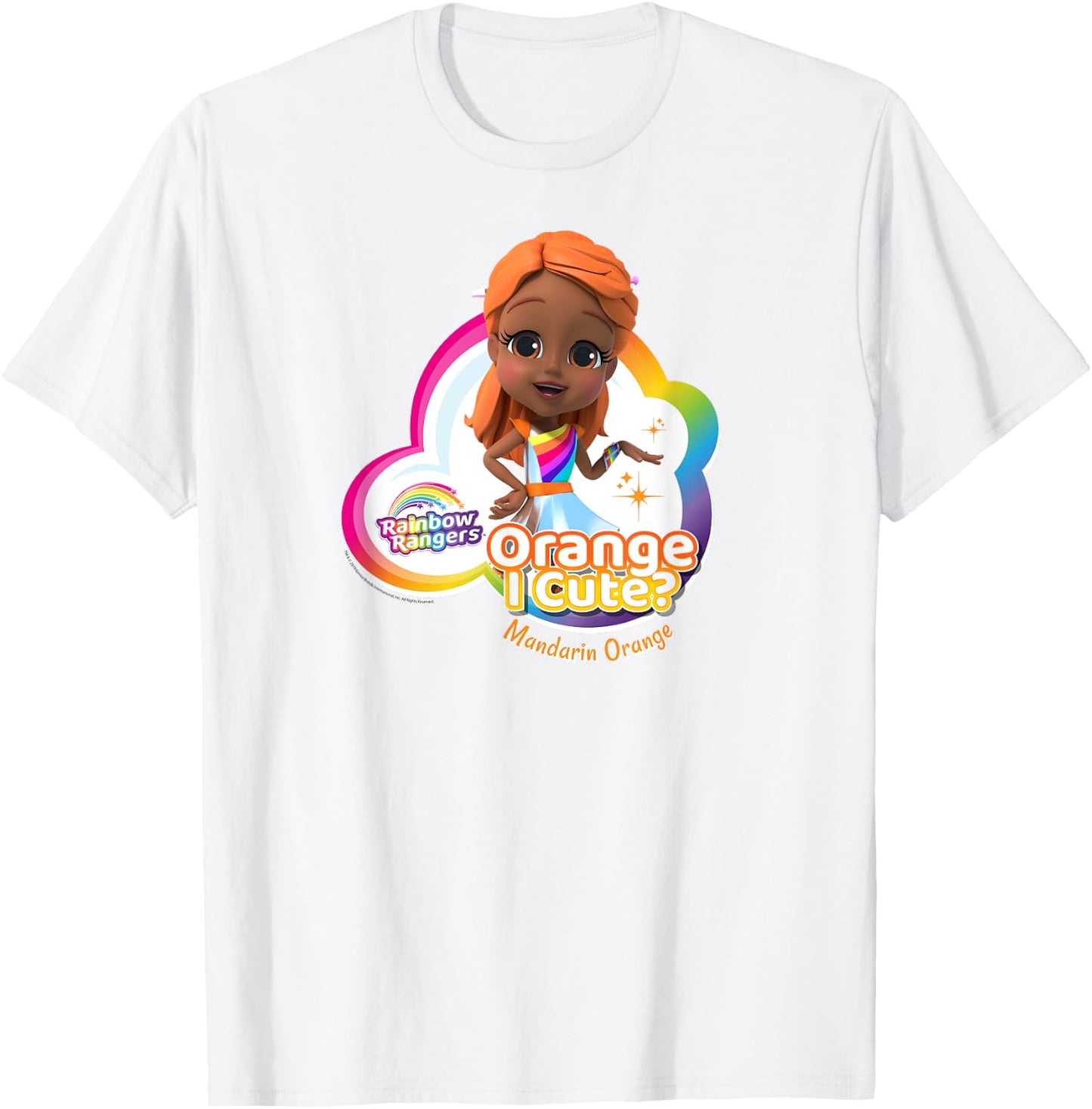 Rainbow Rangers Mandarin Orange "Orange I Cute?" T-Shirt - T-Shirt | White