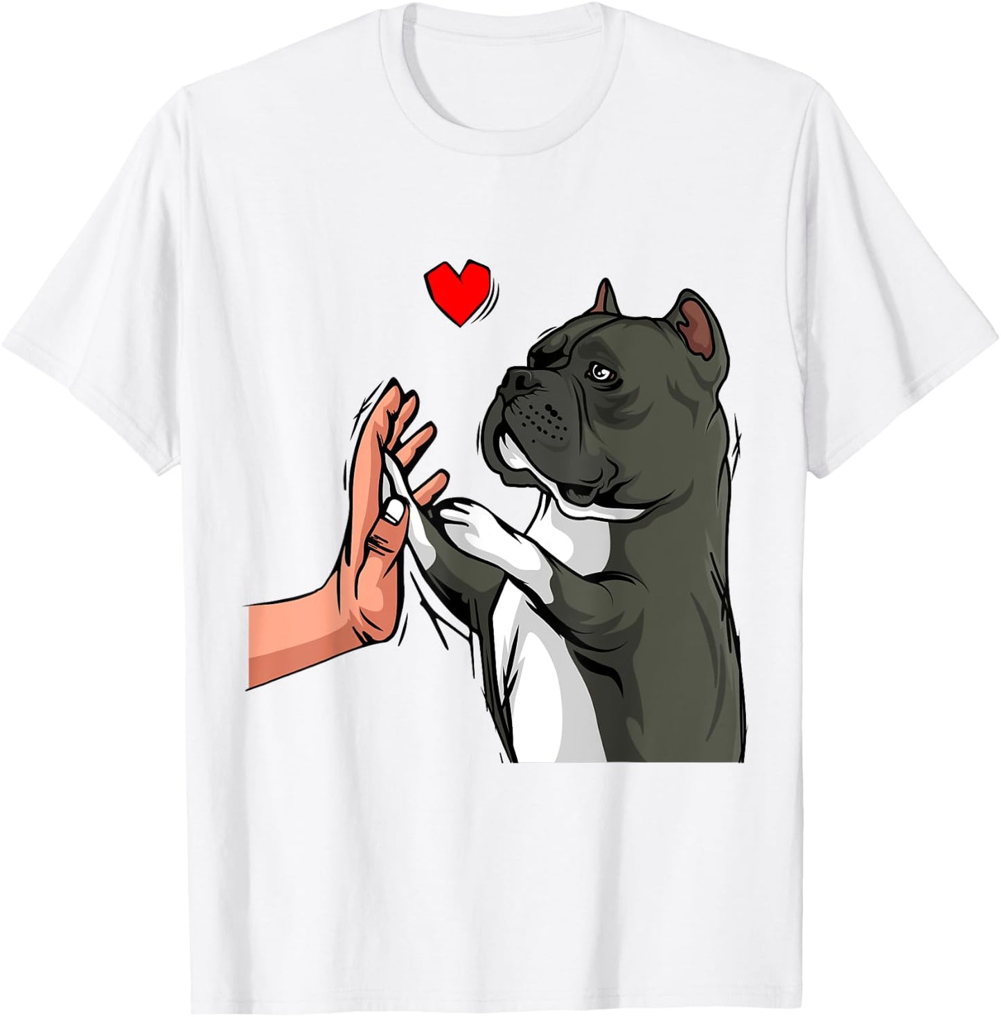 American Bully Love Cute Dog Mom Funny Girls T-Shirt - T-Shirt | White