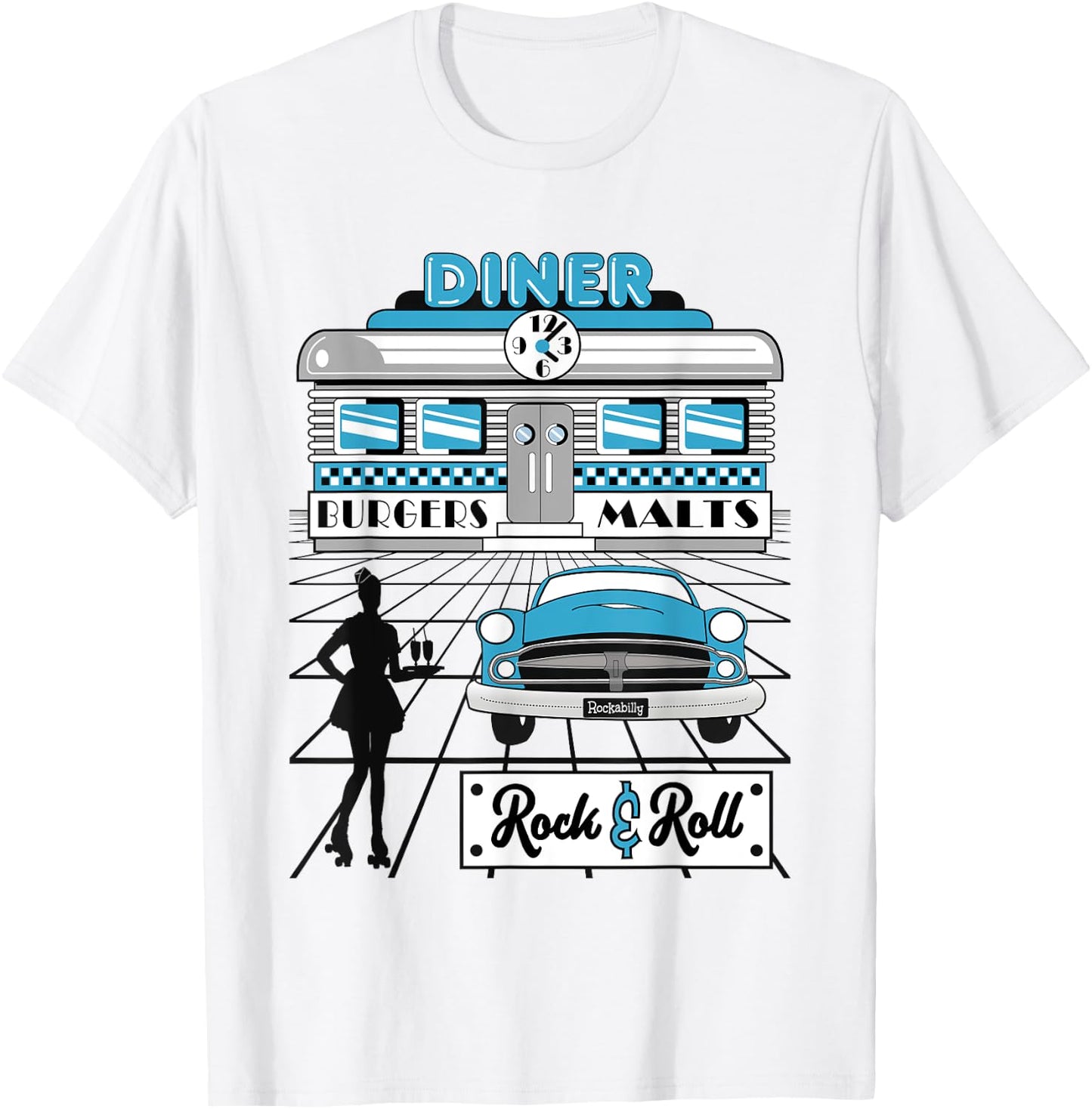 Sock Hop Party Clothes Retro 50s Rockabilly 1950s Doo Wop T-Shirt - T-Shirt | White