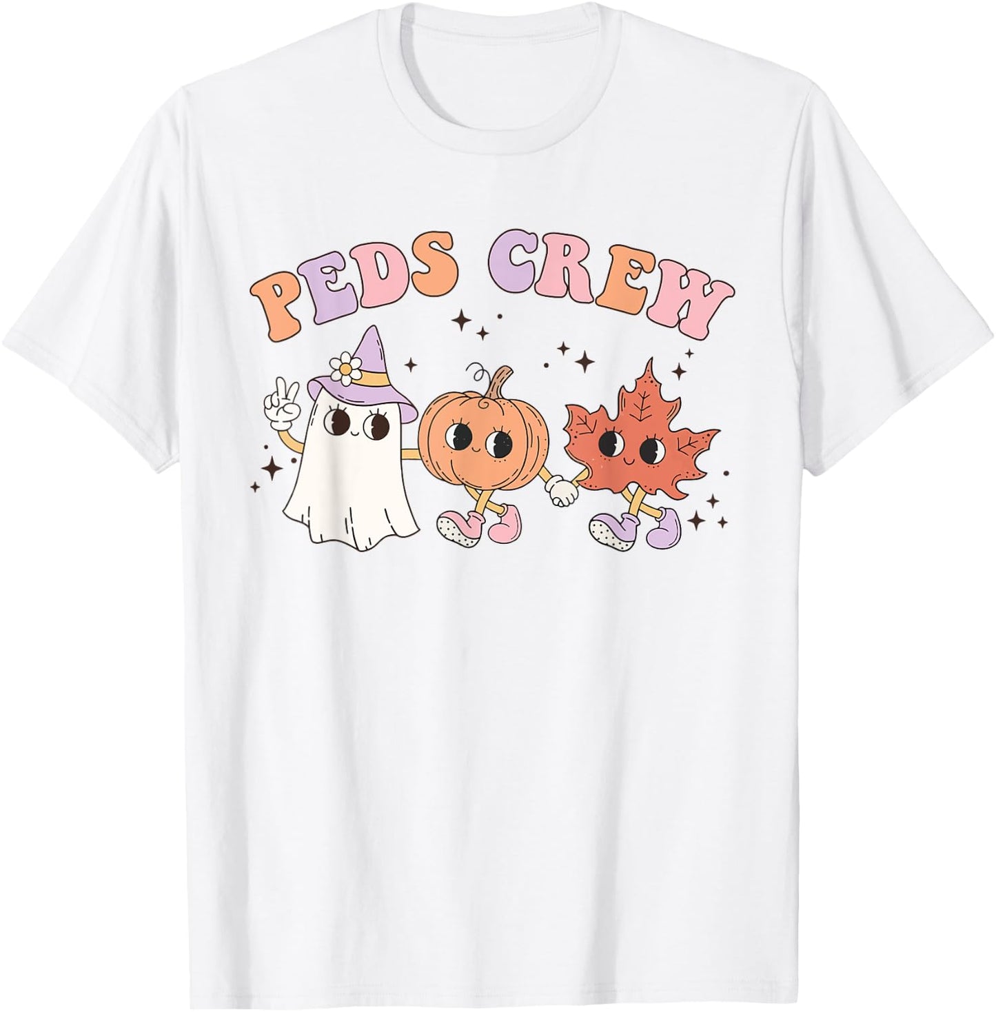 Cute Peds Crew Halloween Pediatric Nurse Pediatric T-Shirt - T-Shirt | White