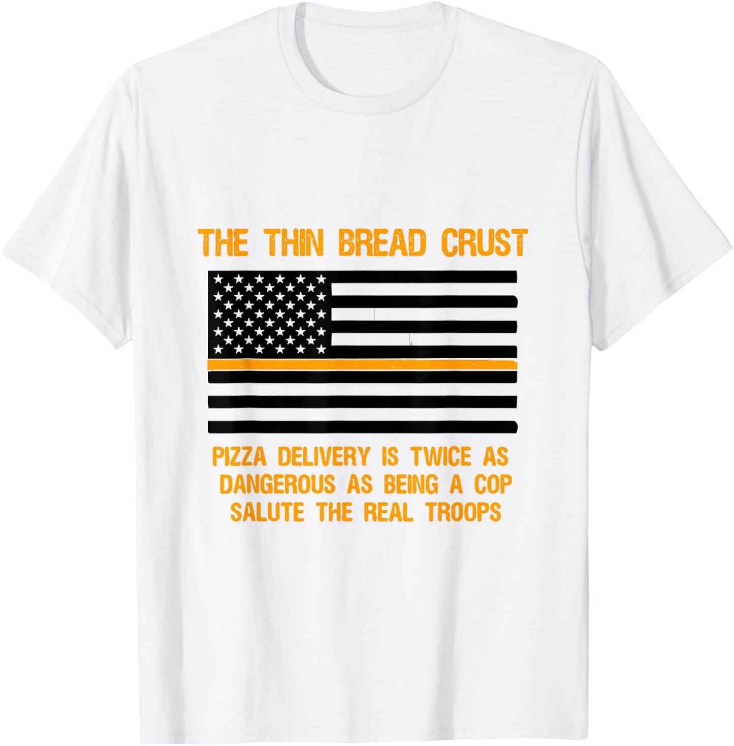 Thin Crust Line T-Shirt - T-Shirt | White