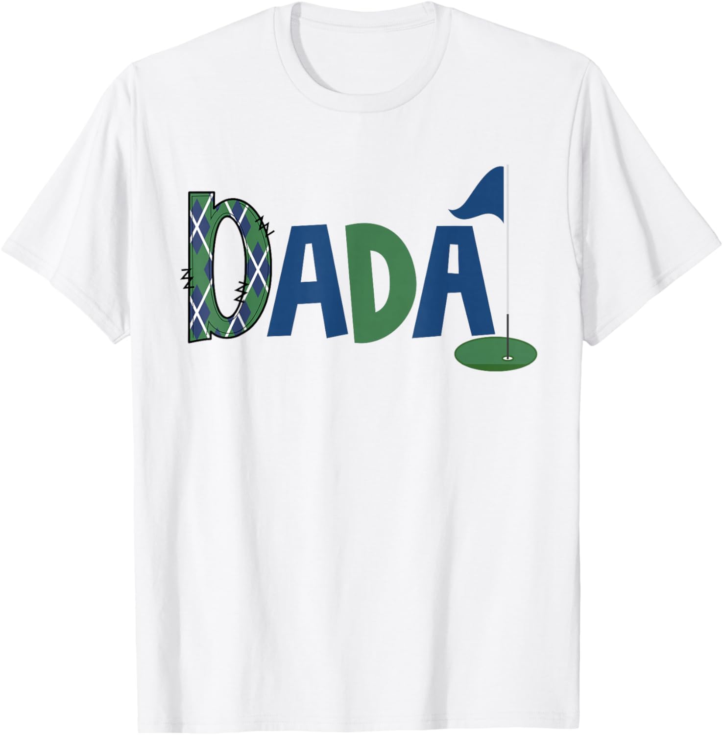 Dada of The Birthday Boy Hole in One Golf Sport Matching T-Shirt - T-Shirt | White