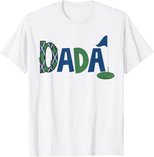 Dada of The Birthday Boy Hole in One Golf Sport Matching T-Shirt - T-Shirt | White