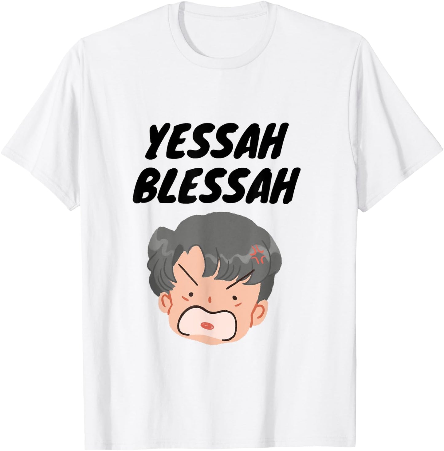 Yessah Blessah T-Shirt - T-Shirt | White