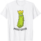 Pickle Queen Funny Cucumber Pickle Girl T-Shirt - T-Shirt | White