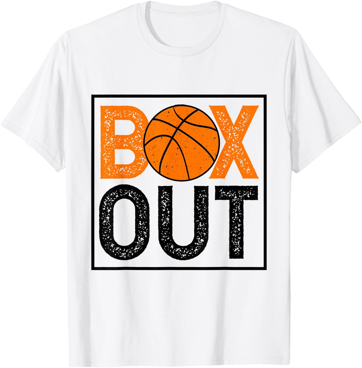 Box Out Basketball Rebound Rebounding Baller Sport Coach T-Shirt - T-Shirt | White