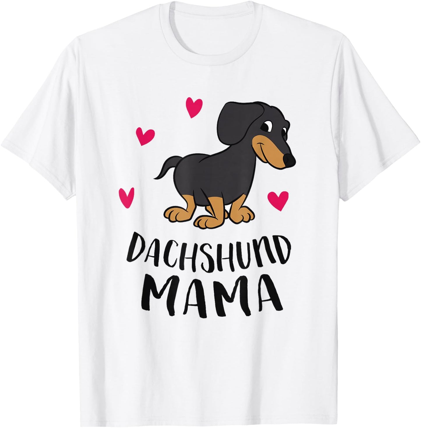 Dachshund Mom Funny Dachshund T-Shirt - T-Shirt | White