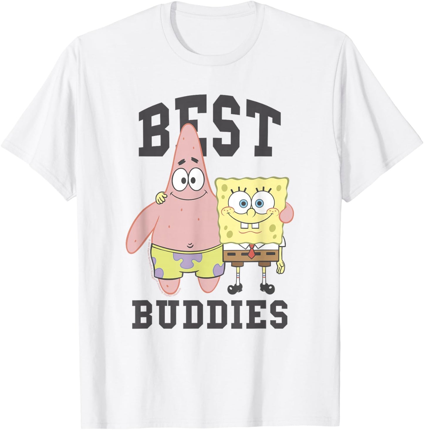SpongeBob SquarePants And Patrick, Best Buddies T-Shirt - T-Shirt | White