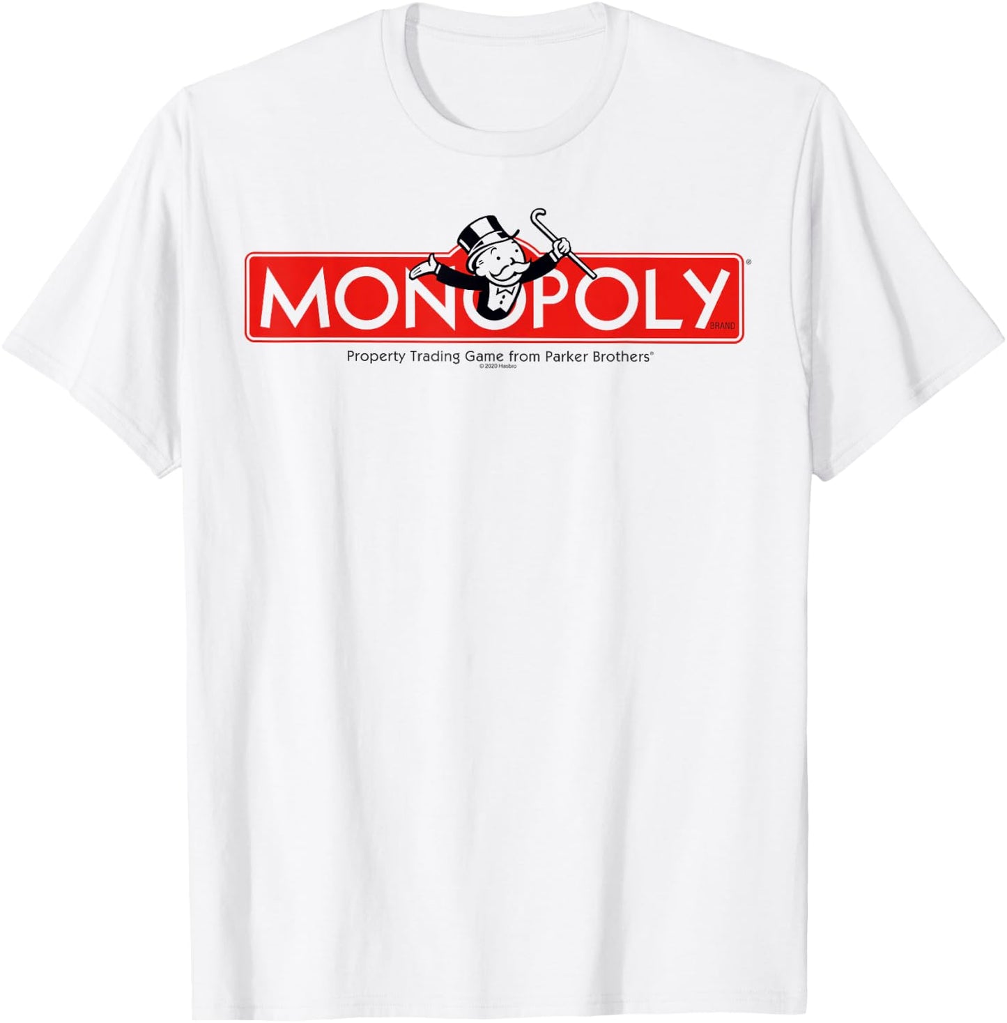 Monopoly Classic Vintage Game Board Title Logo T-Shirt - T-Shirt | White