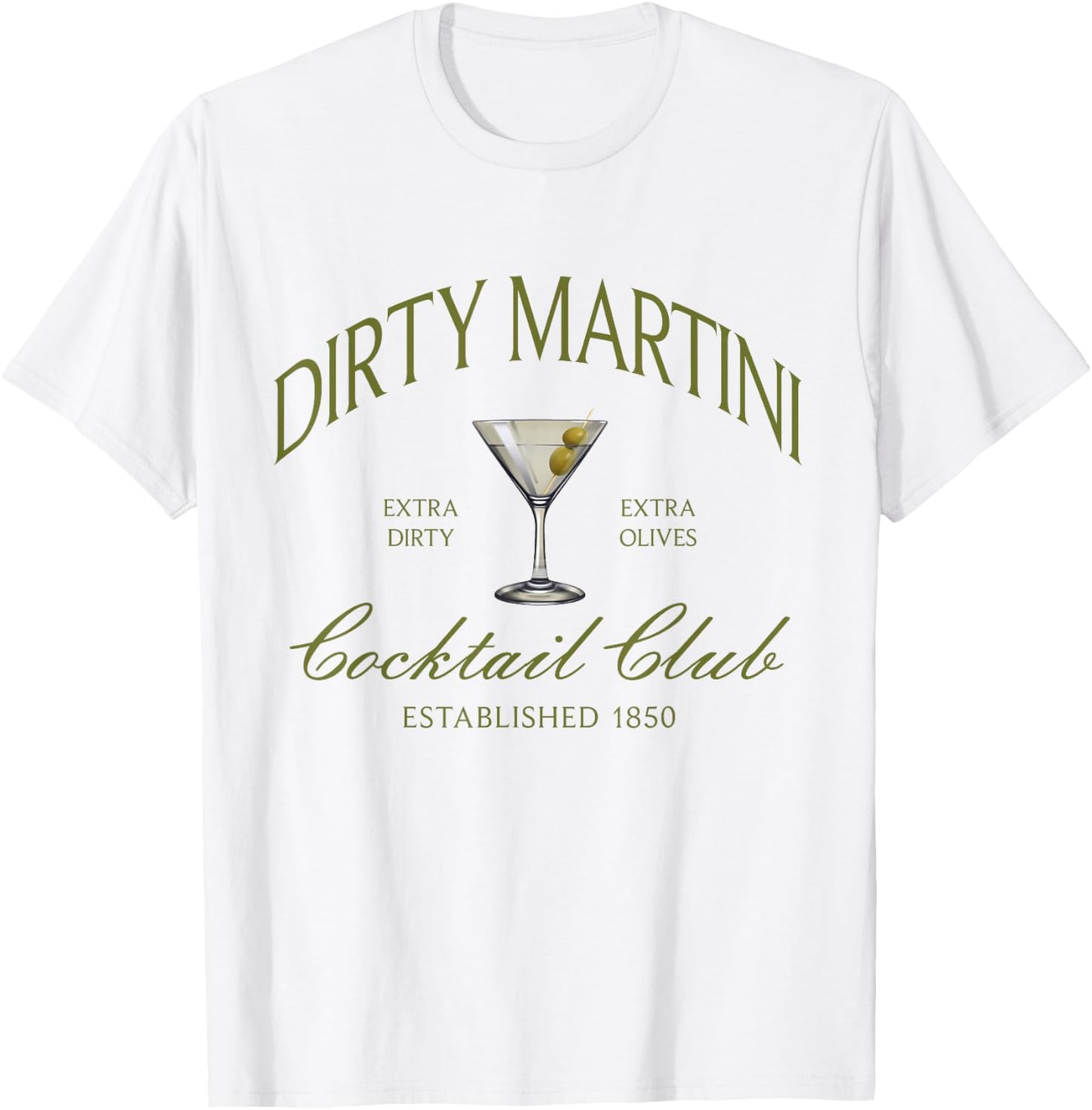 Dirty Martini T-Shirt - T-Shirt | White