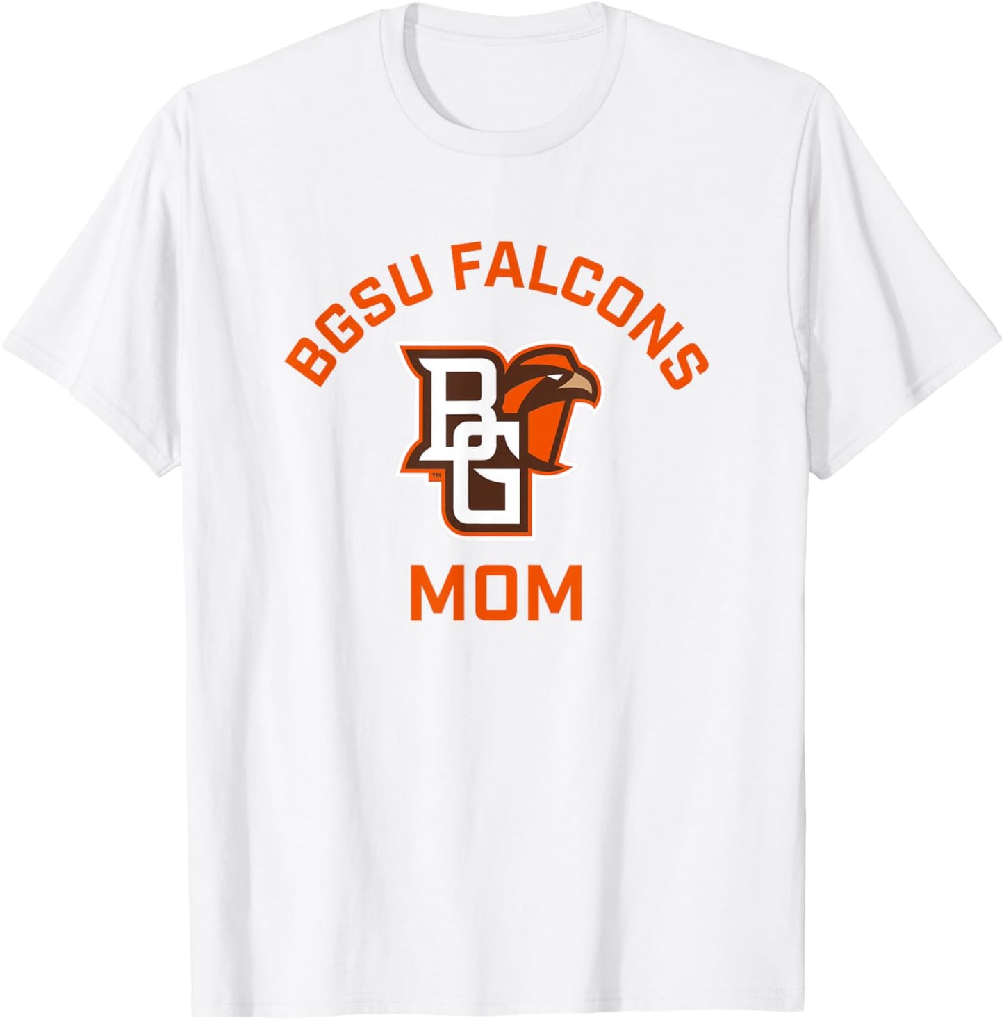 Bowling Green BGSU Falcons Arched Mom T-Shirt - T-Shirt | White