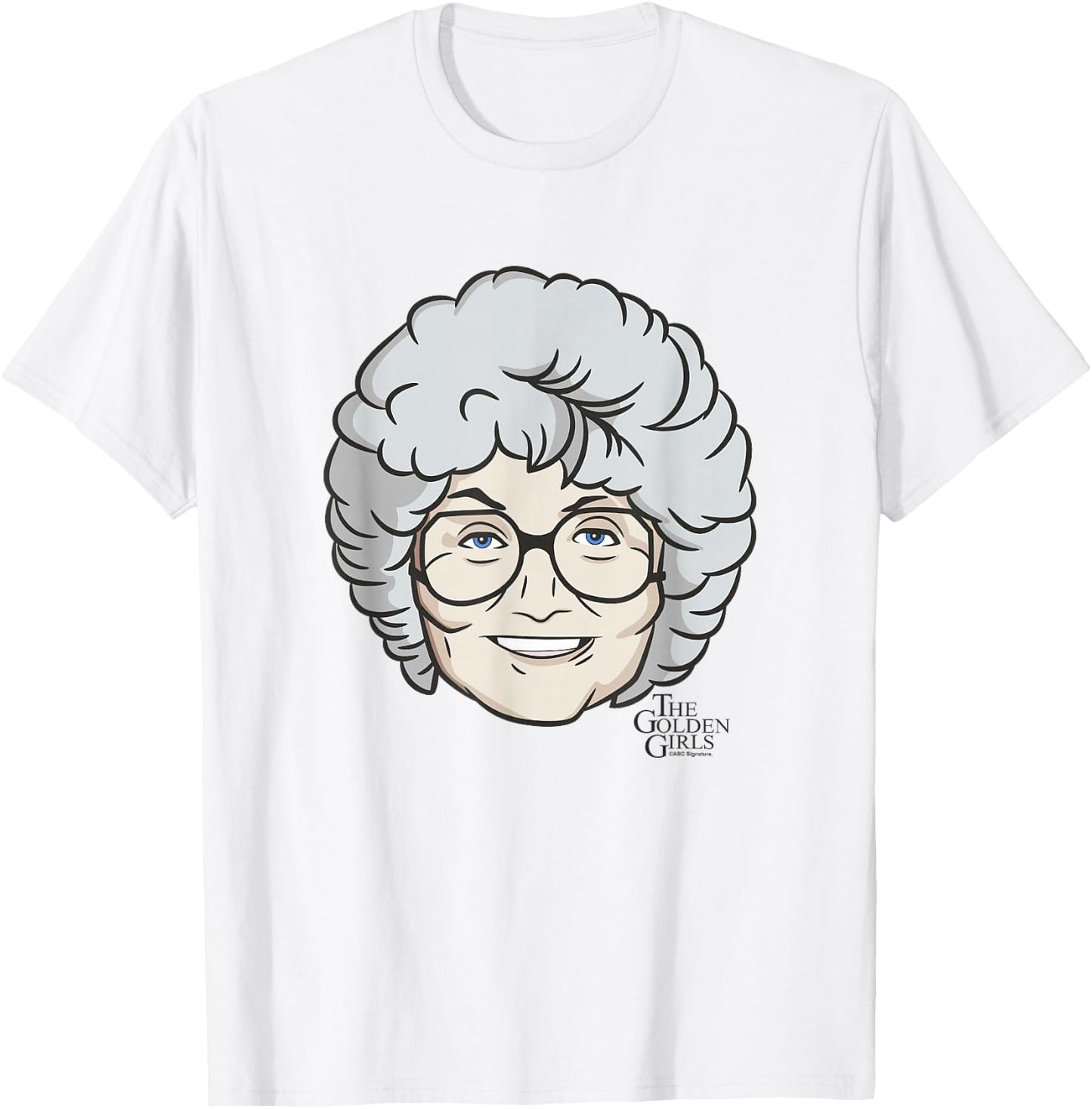 The Golden Girls Iconic Sophia Animated Big Face Portrait T-Shirt - T-Shirt | White