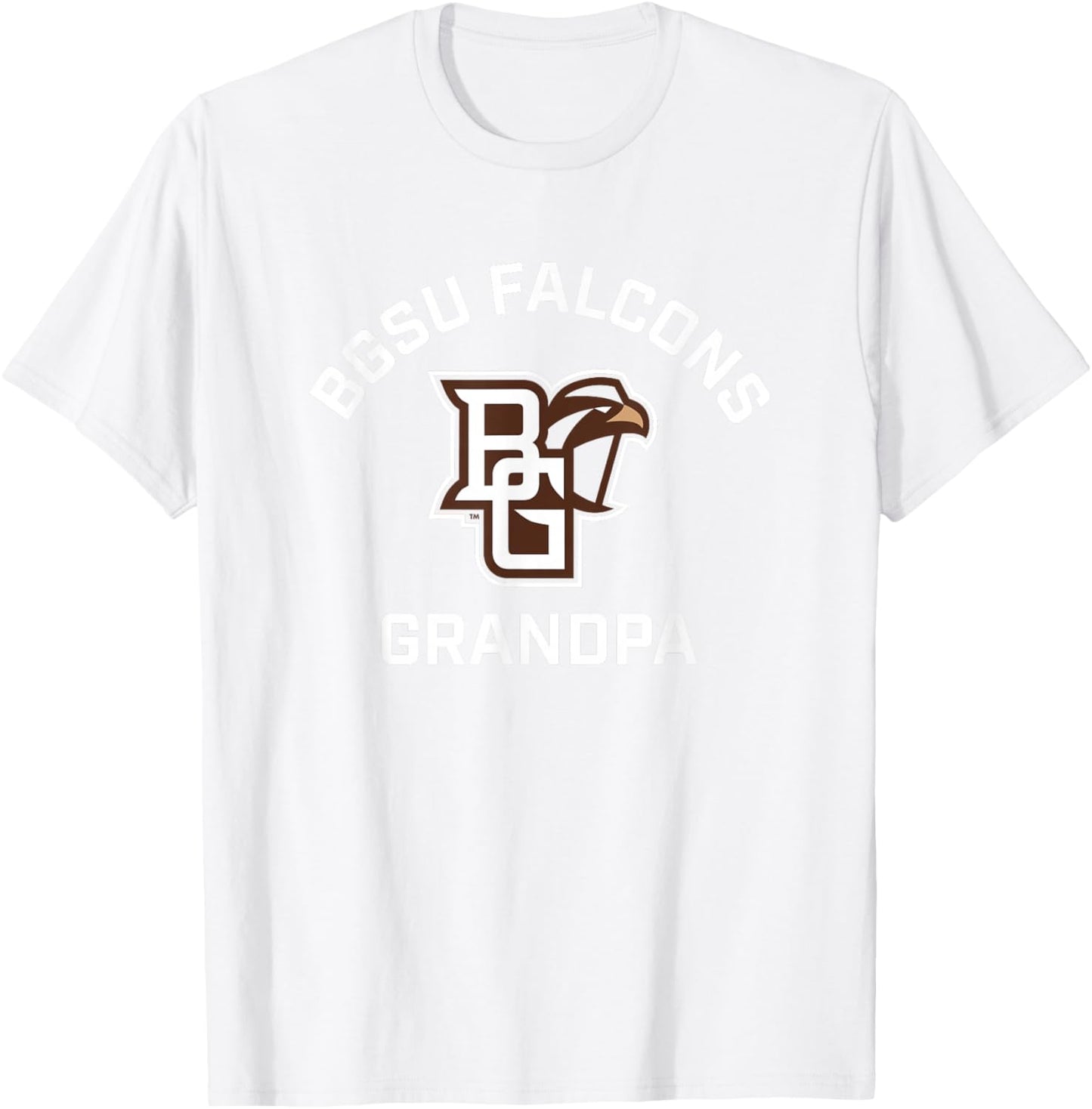 Bowling Green BGSU Falcons Arched Grandpa T-Shirt - T-Shirt | White