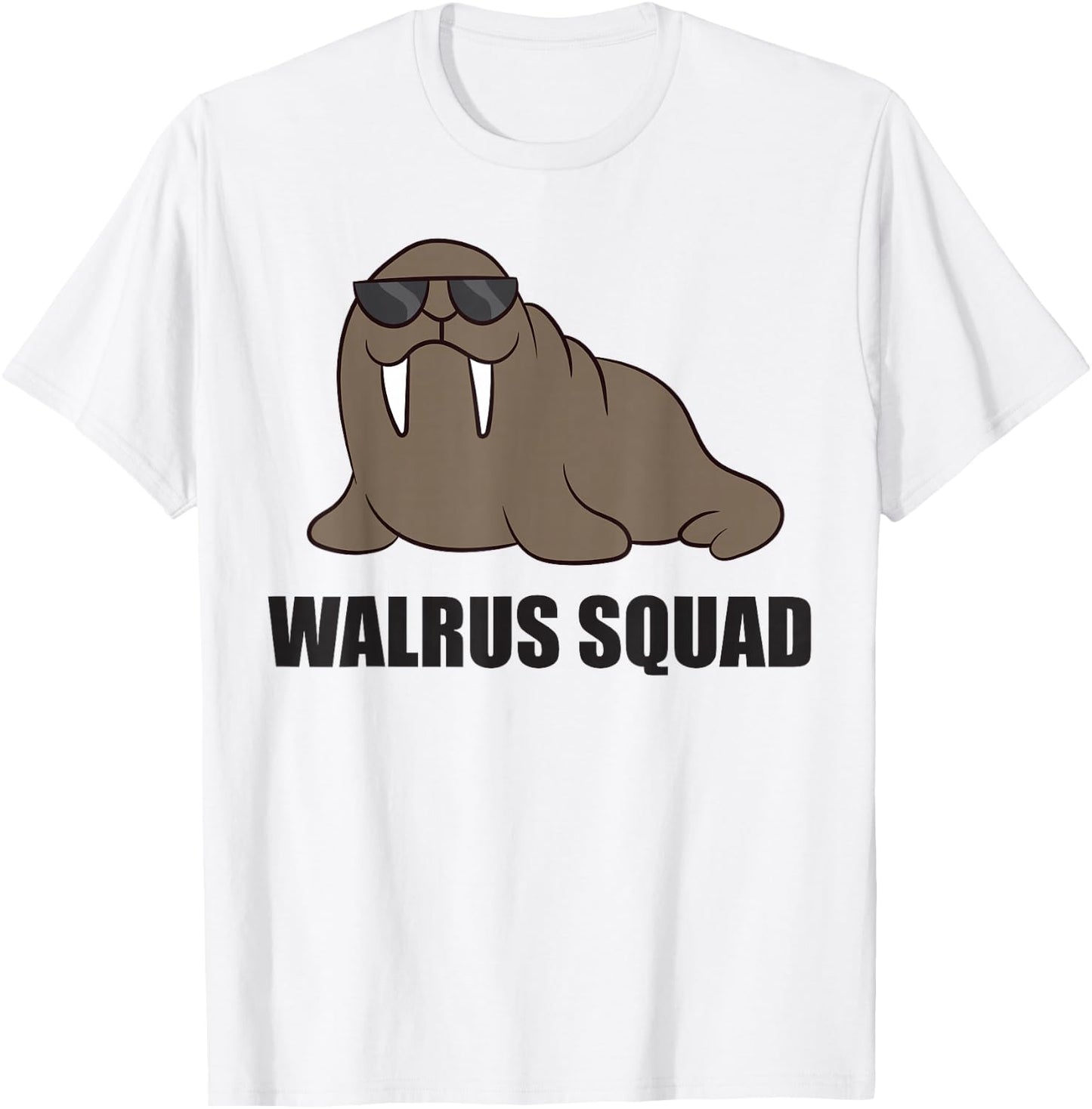 Team Walrus Funny Walrus Squad T-Shirt - T-Shirt | White