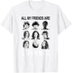 Stranger Things All My Friends are Strange Group Shot Panels T-Shirt - T-Shirt | White