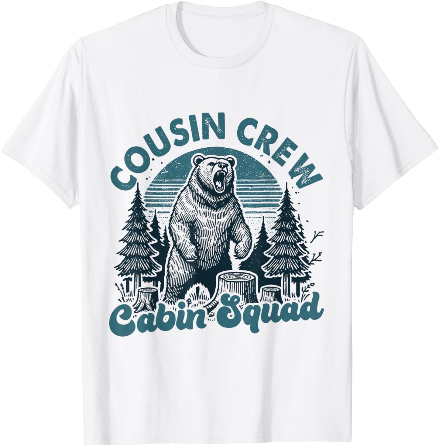 Cousin Crew Hiking Cabin Squad 2024 Summer Camping Men Women T-Shirt - T-Shirt | White
