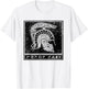 Distressed Molon Labe Celtic Tribal Spartan Warrior Helmet T-Shirt - T-Shirt | White
